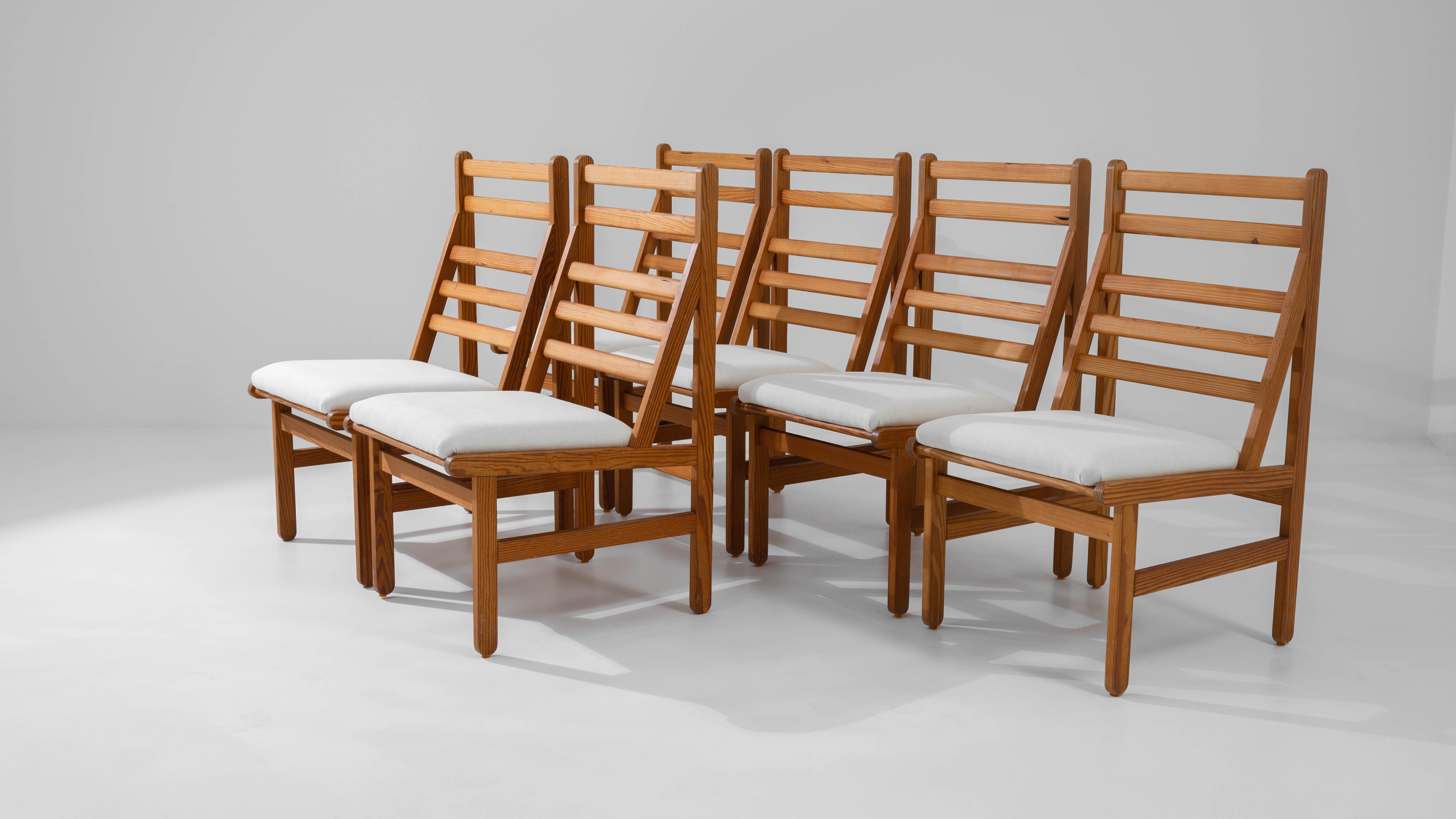 20th Century Danish Wooden Dining Chairs With Upholstered Seats By Arne Norell For Sale 6