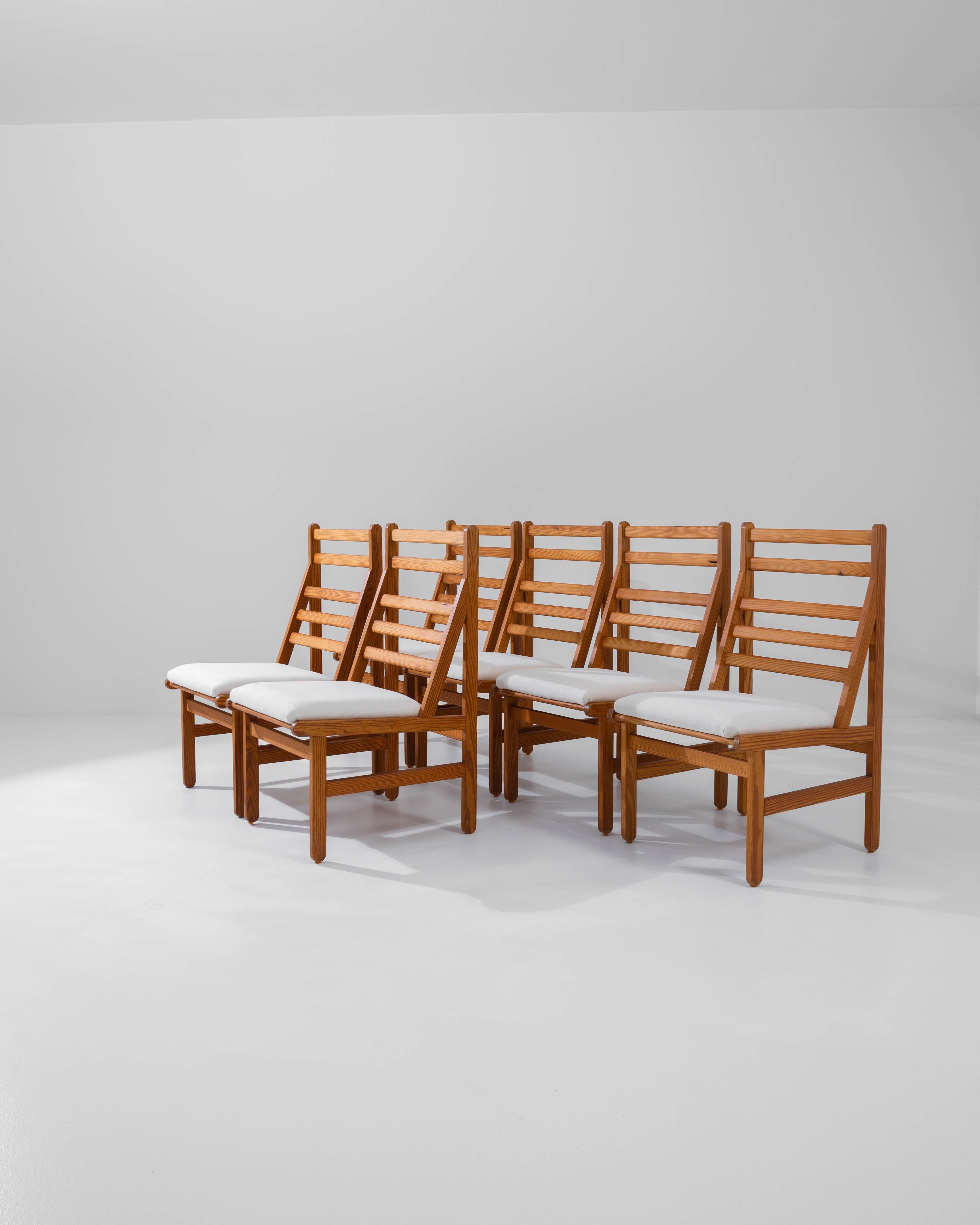 20th Century Danish Wooden Dining Chairs With Upholstered Seats By Arne Norell For Sale 4