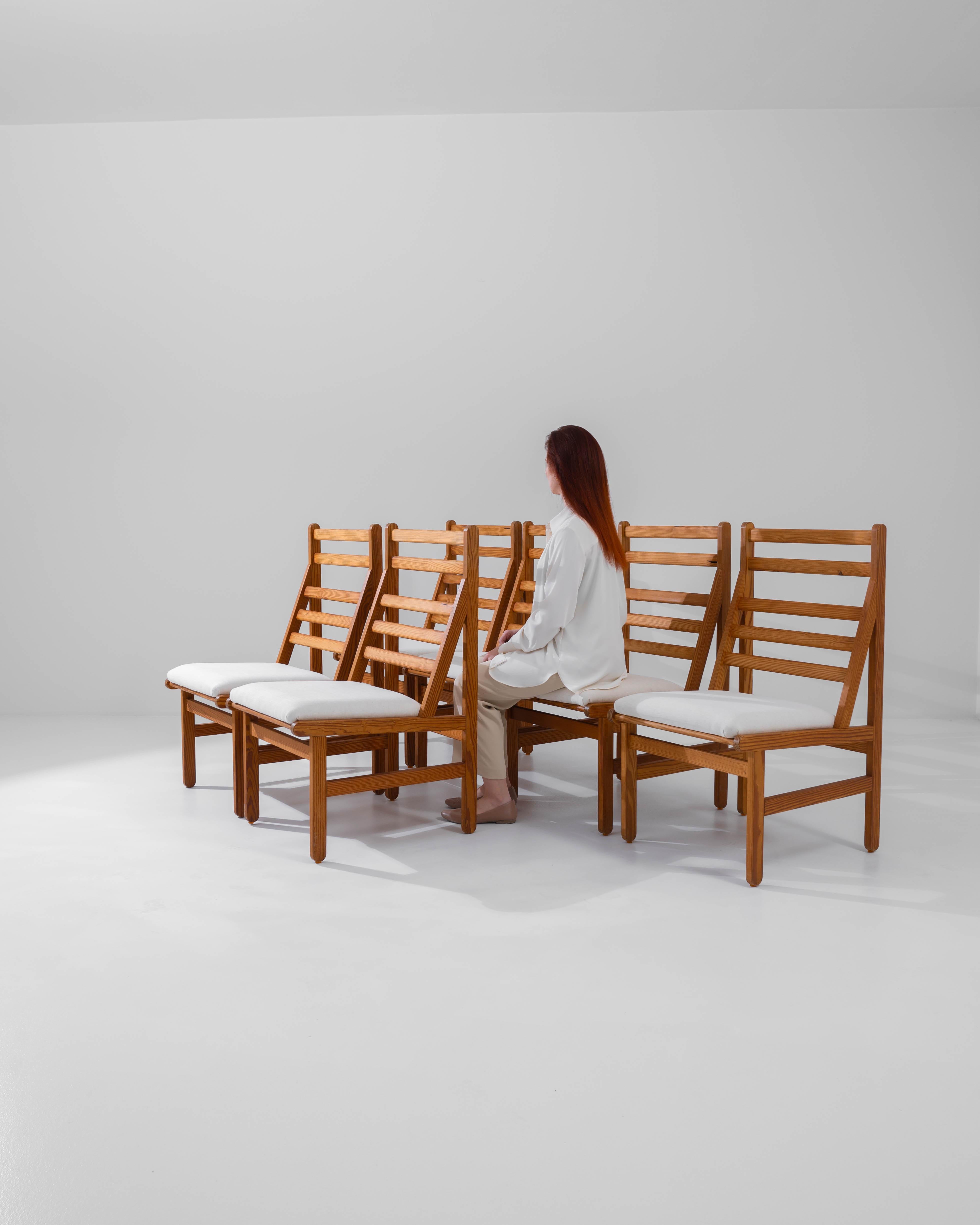 20th Century Danish Wooden Dining Chairs With Upholstered Seats By Arne Norell For Sale 5