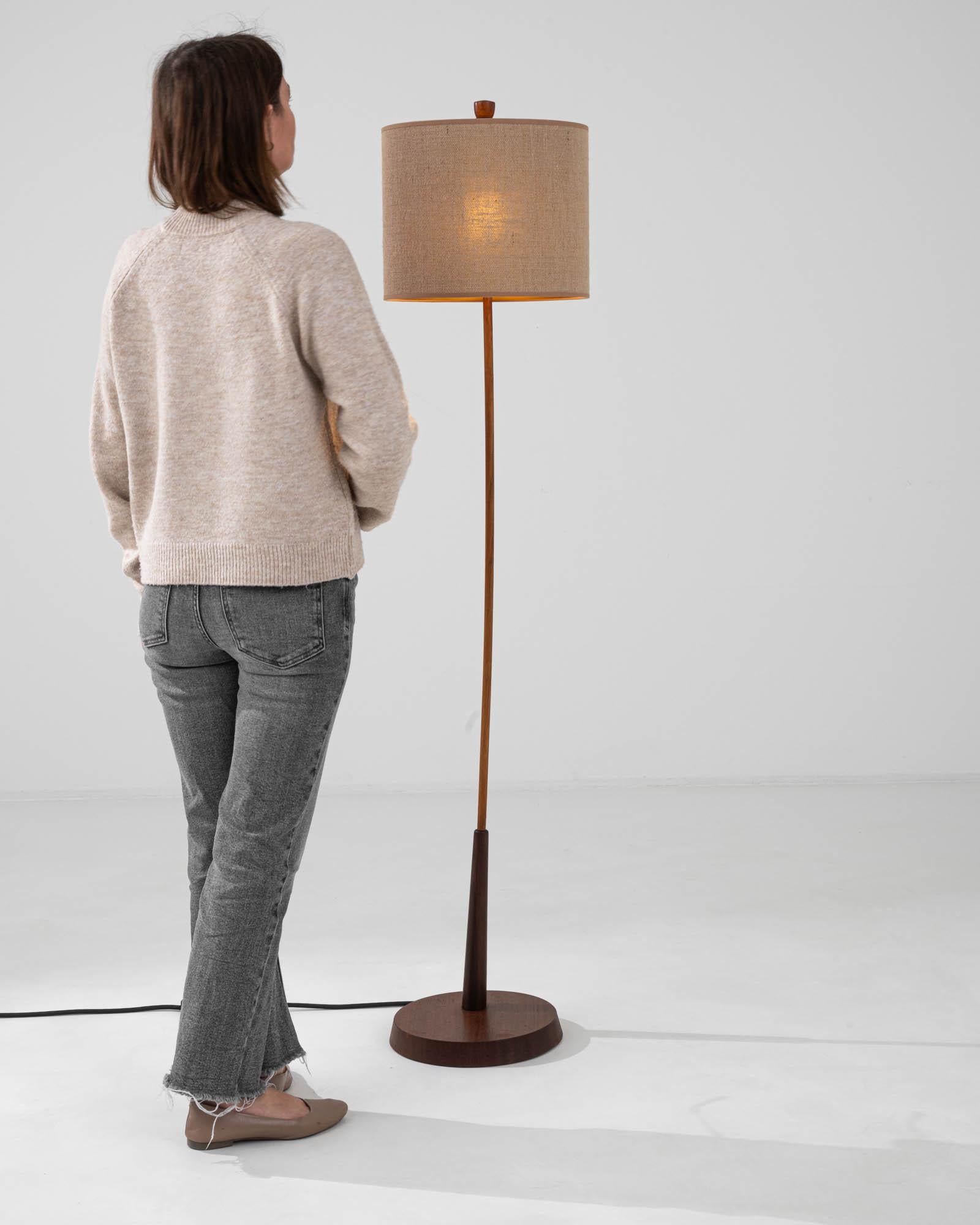 20th Century Danish Wooden Floor Lamp For Sale 1