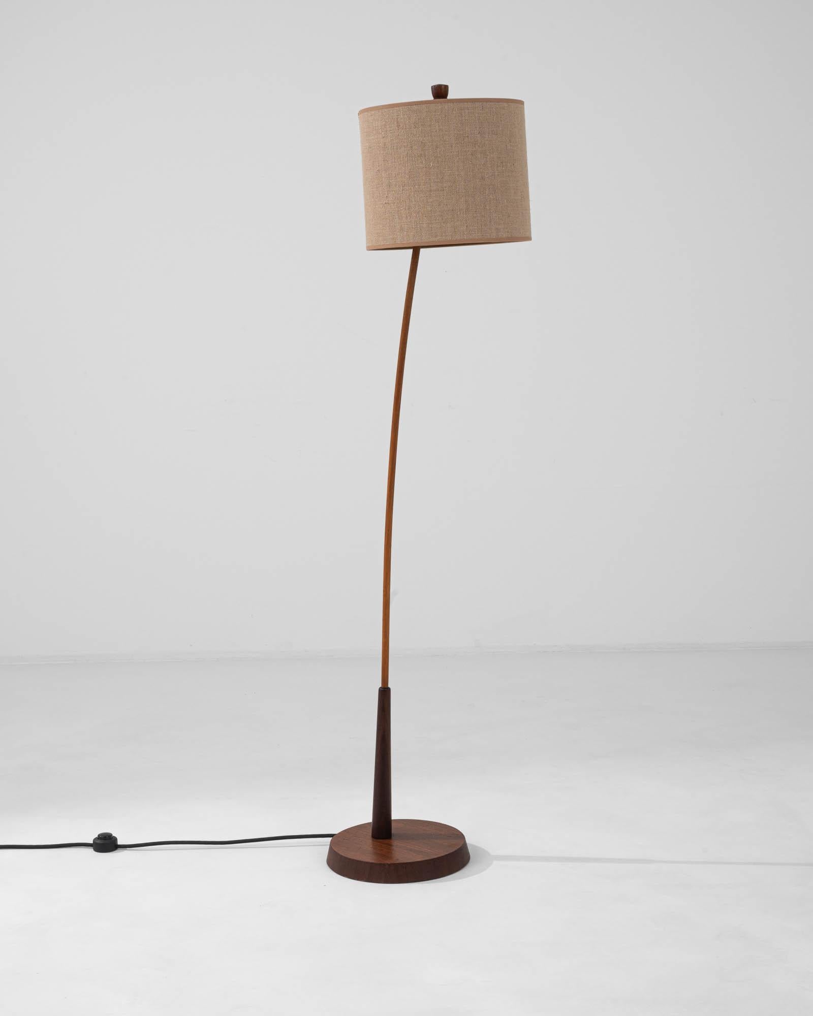 20th Century Danish Wooden Floor Lamp For Sale 2