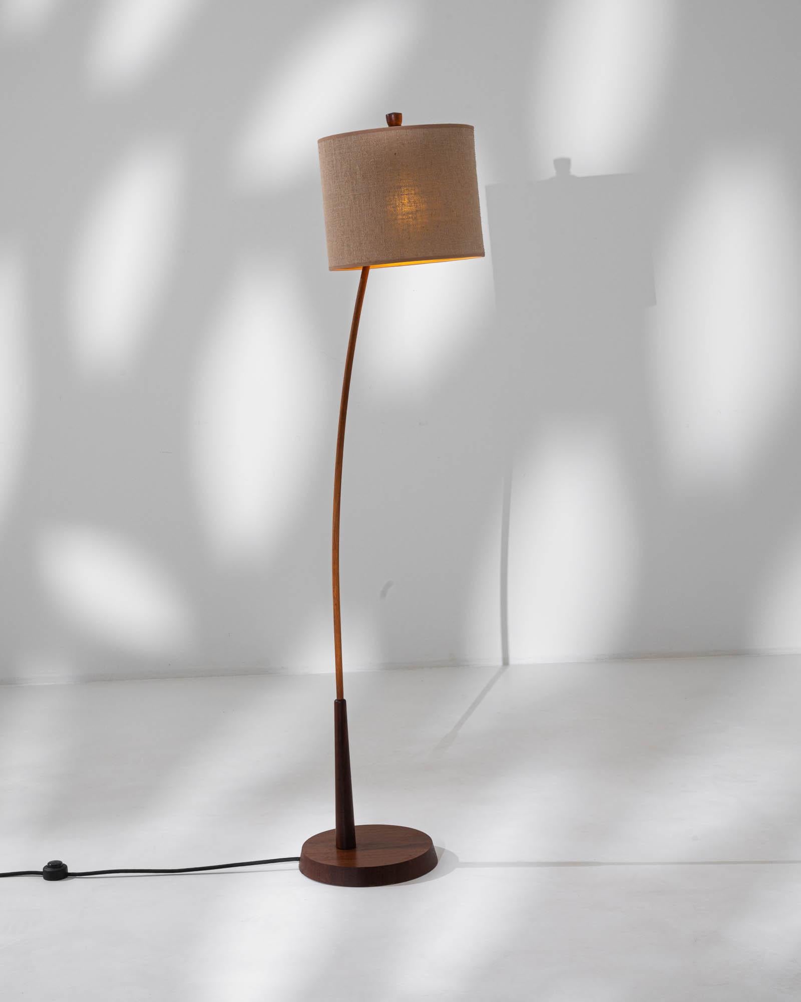 20th Century Danish Wooden Floor Lamp For Sale 4