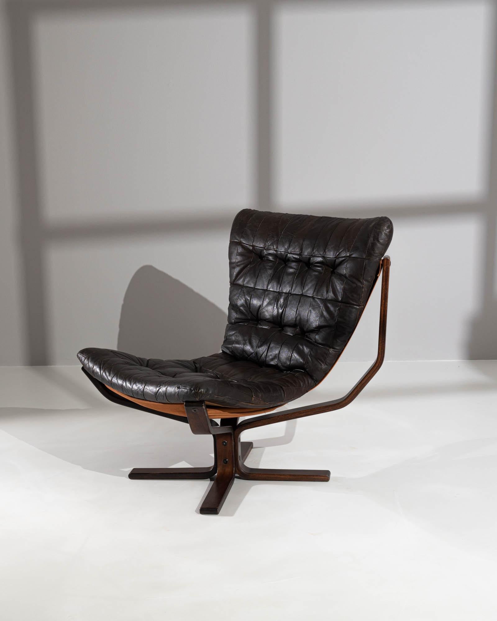 20th Century Danish Wooden & Leather Chair 14