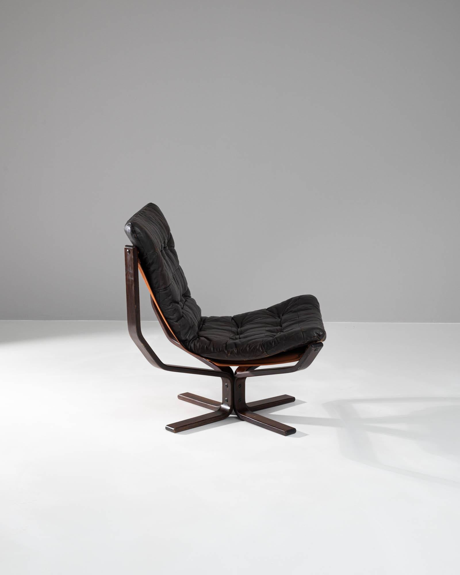 20th Century Danish Wooden & Leather Chair 3