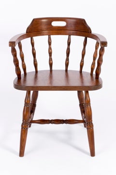 20th Century Dark Brown Beechwood Chair, 1960s
