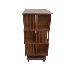 Bibliothèque en bois de hêtre danois brun foncé du 20ème siècle, armoire d'angle scandinave