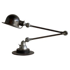 20th Century Dark-Grey French Jielde Metal Desk Lamp by Jean Louis Domecq