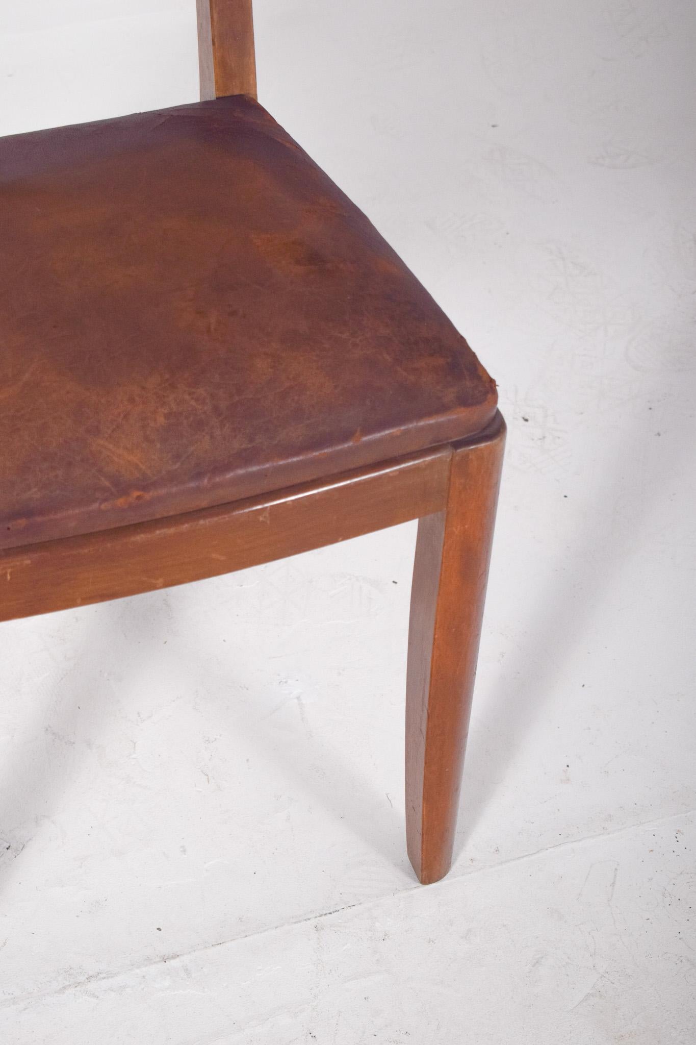 20th Century Deco-Style Dining Chair In Fair Condition For Sale In Lisboa, Lisboa