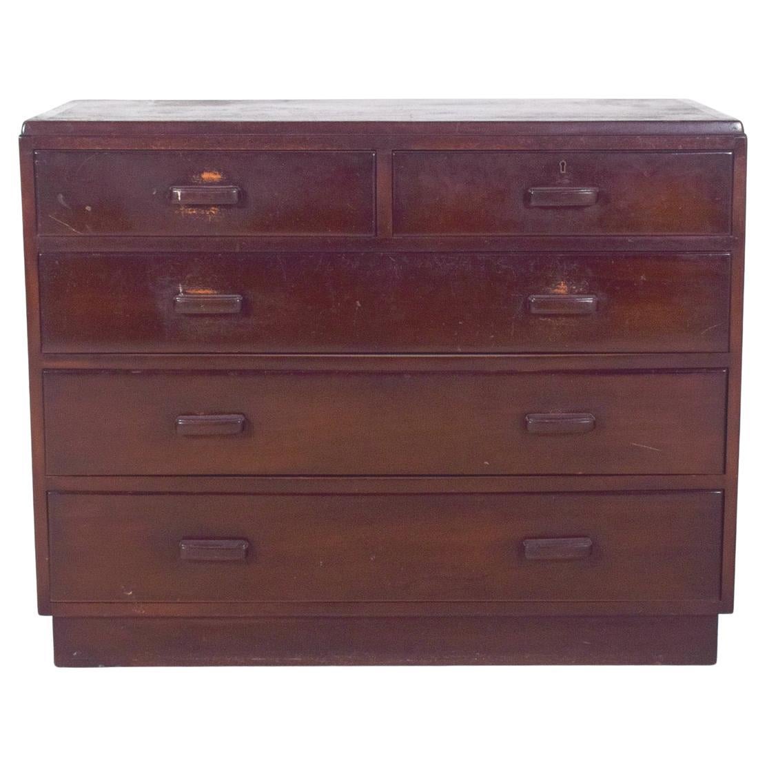20th Century Deco-Style English Chest of Drawers For Sale