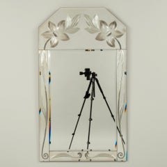 Venezianischer Spiegel im Deco-Stil des 20. Jahrhunderts