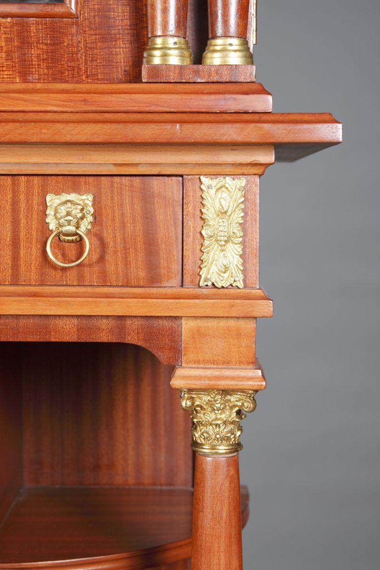 20th Century Decorative Cabinet in Empire Style Mahogany For Sale 8