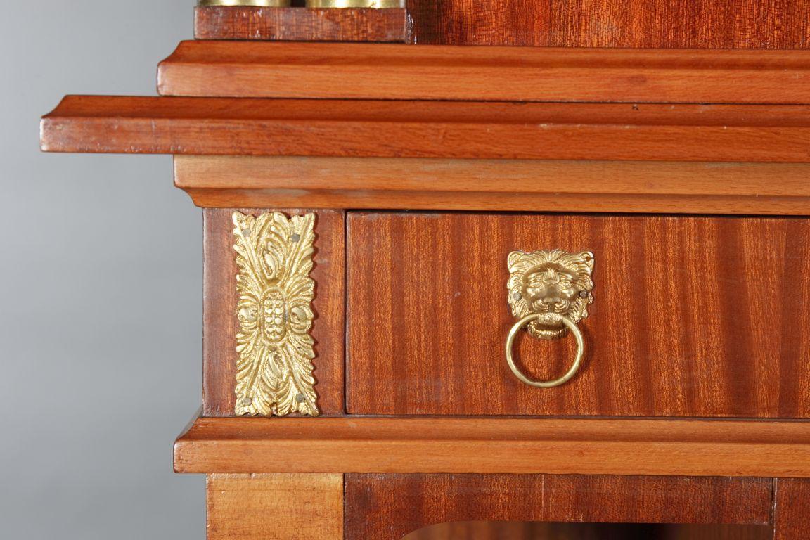 20th Century Decorative Cabinet in Empire Style Mahogany For Sale 12