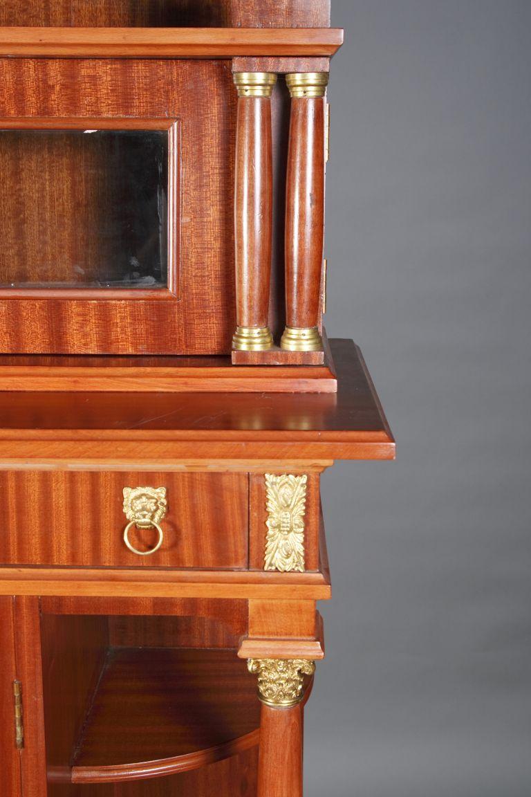 20th Century Decorative Cabinet in Empire Style Mahogany For Sale 14