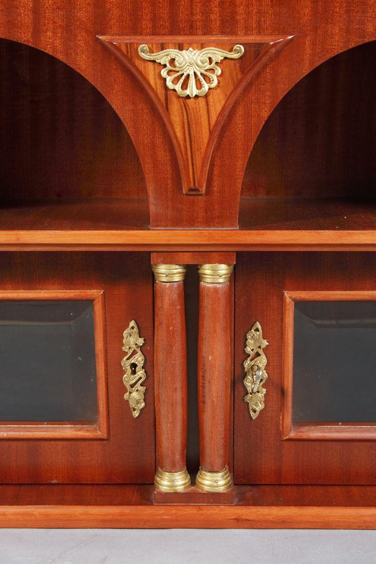 20th Century Decorative Cabinet in Empire Style Mahogany For Sale 1