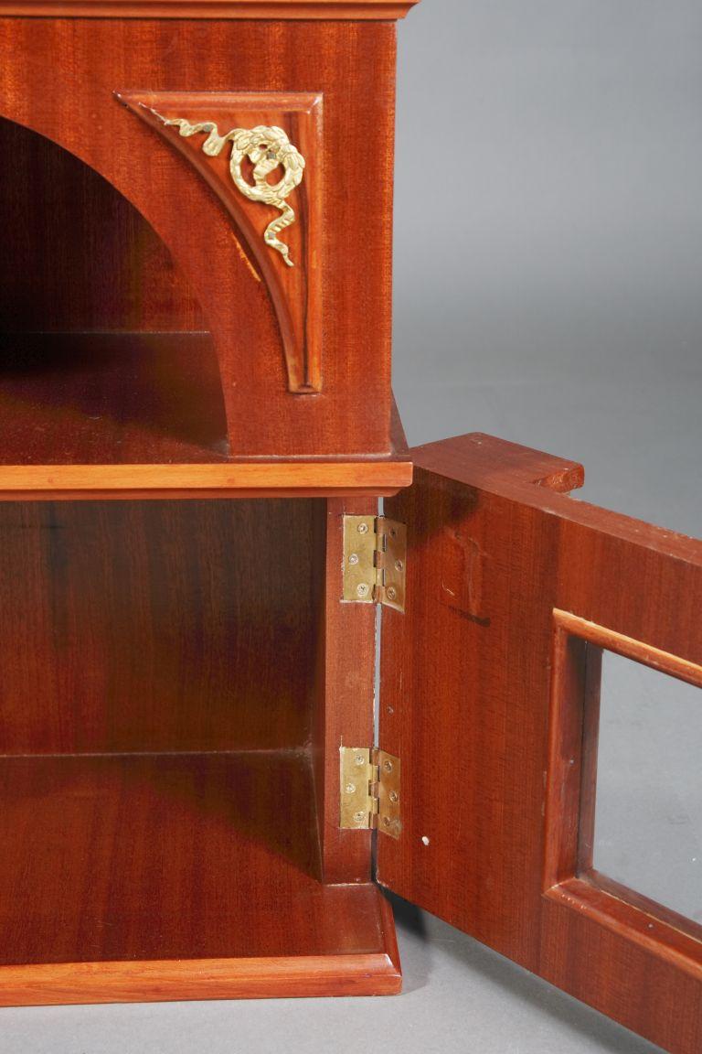 20th Century Decorative Cabinet in Empire Style Mahogany For Sale 3