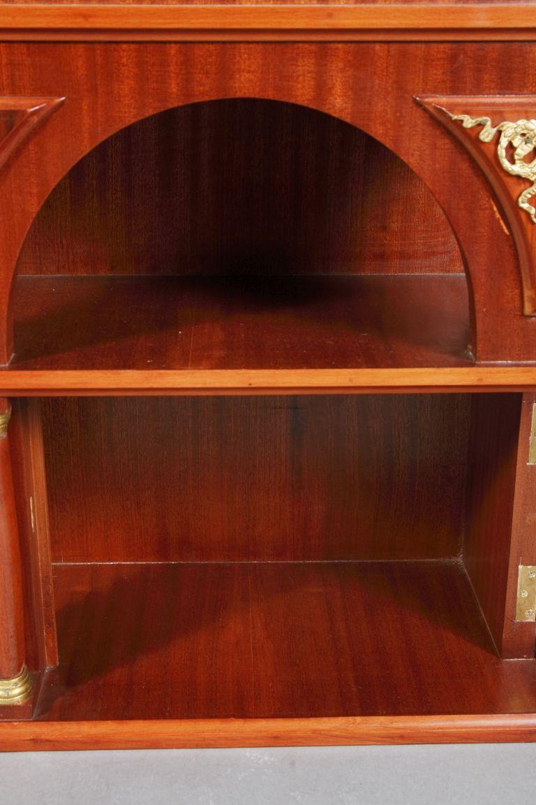 20th Century Decorative Cabinet in Empire Style Mahogany For Sale 4