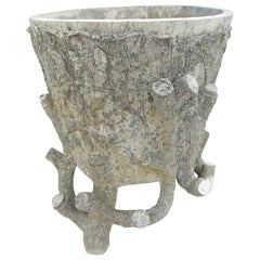 Retro 20th Century Decorative French Cement Plant Pot