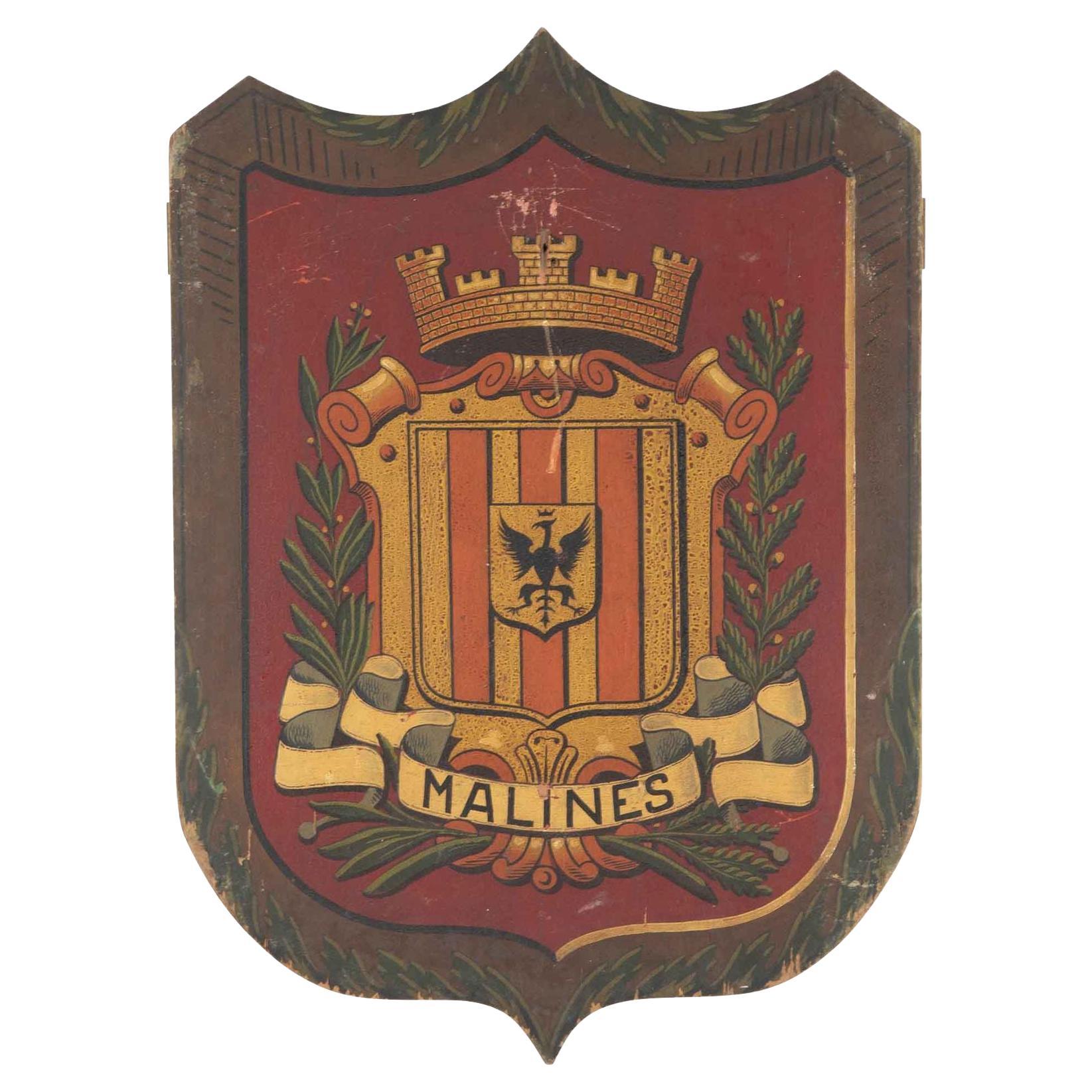 Armorial decorativo del siglo XX pintado a mano