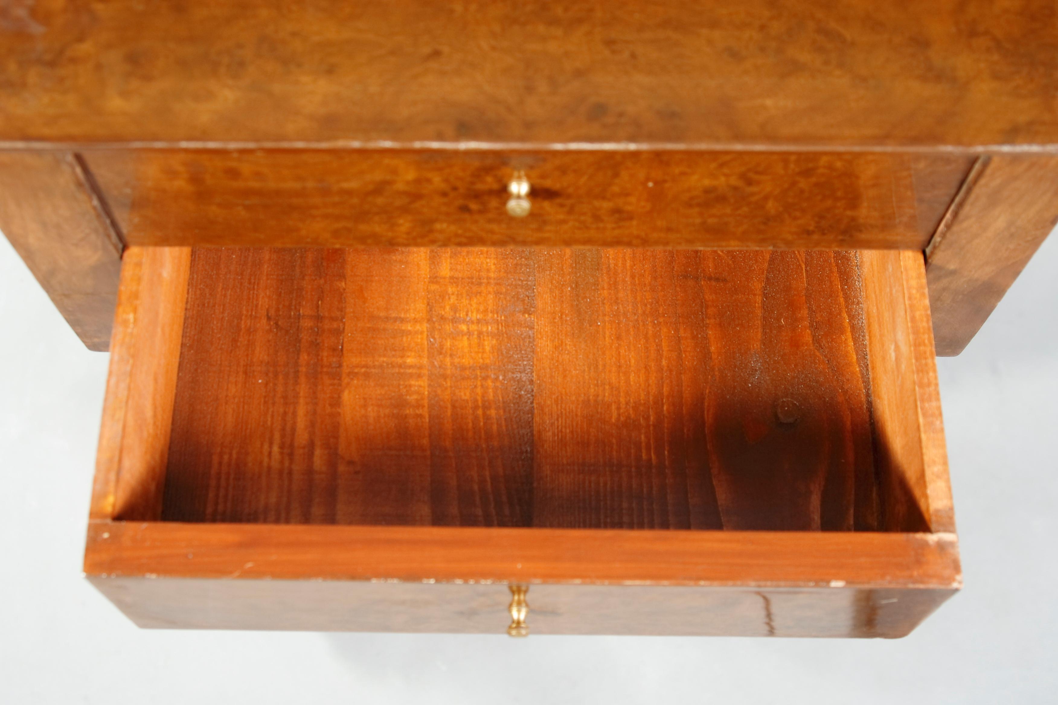Mesa de costura decorativa de lira del siglo XX / Mesa auxiliar de estilo Biedermeier en venta 1
