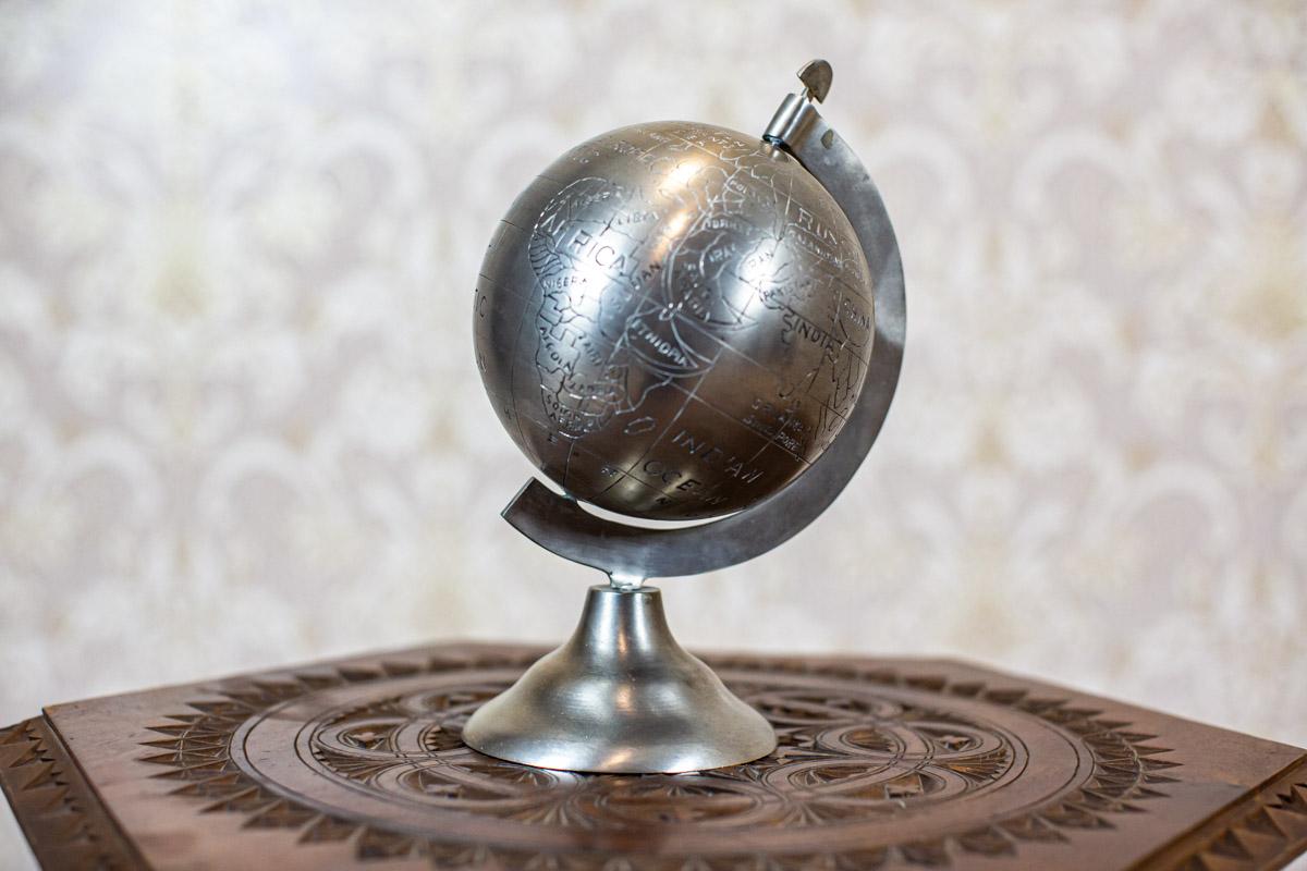 metallic globe decor