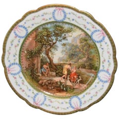 20th Century Decorative Scenic Plate Signed Andrea Appiani A