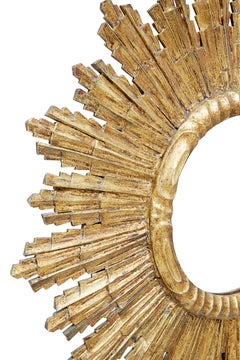 20th Century Decorative Sunburst Mirror