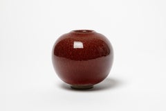 20TH CENTURY DESIGN Vase en céramique rouge de Paul Badié Design/One 1980 signé