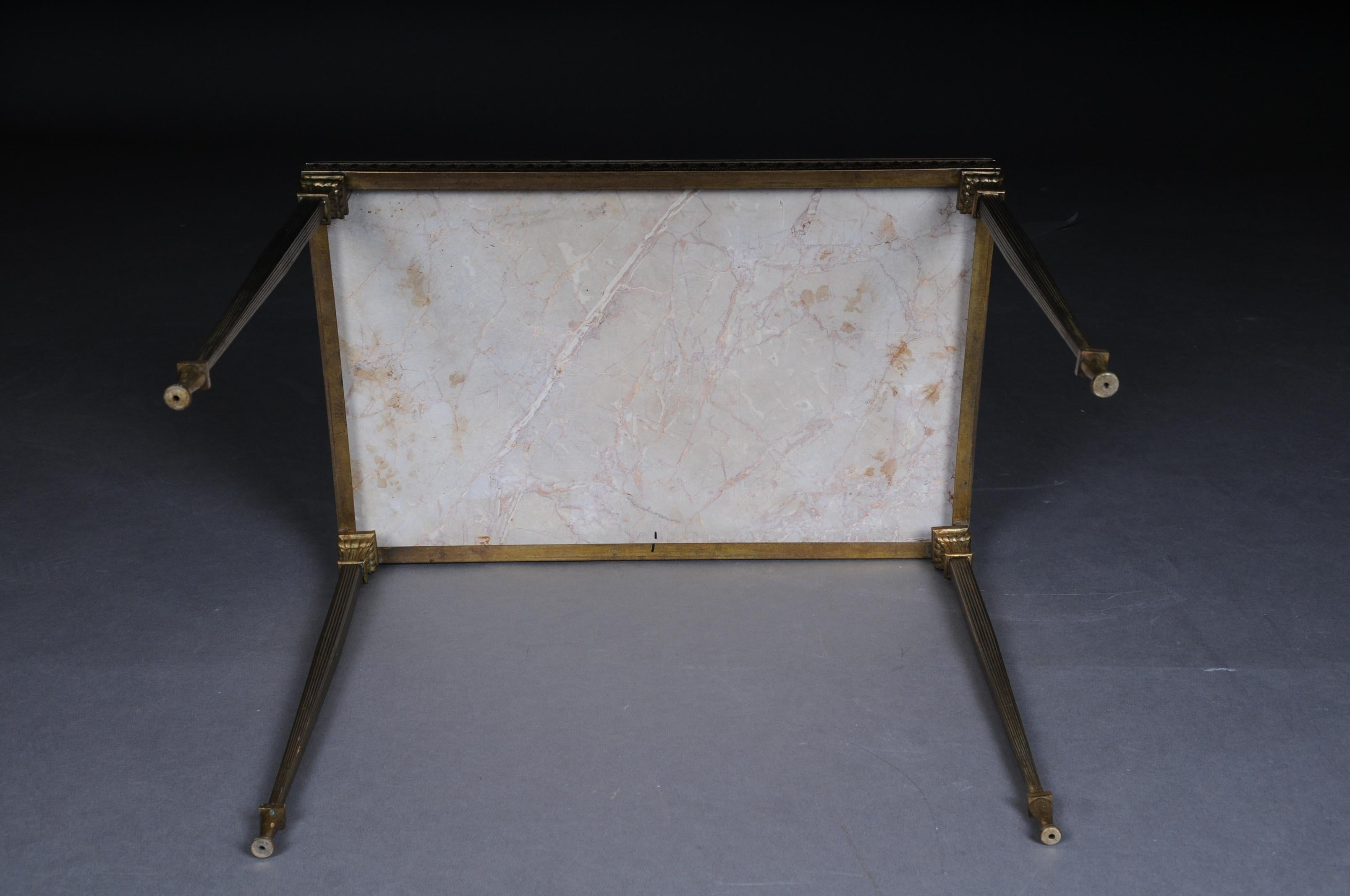 20th Century Delicate Louis XVI Side Table, Brass For Sale 12
