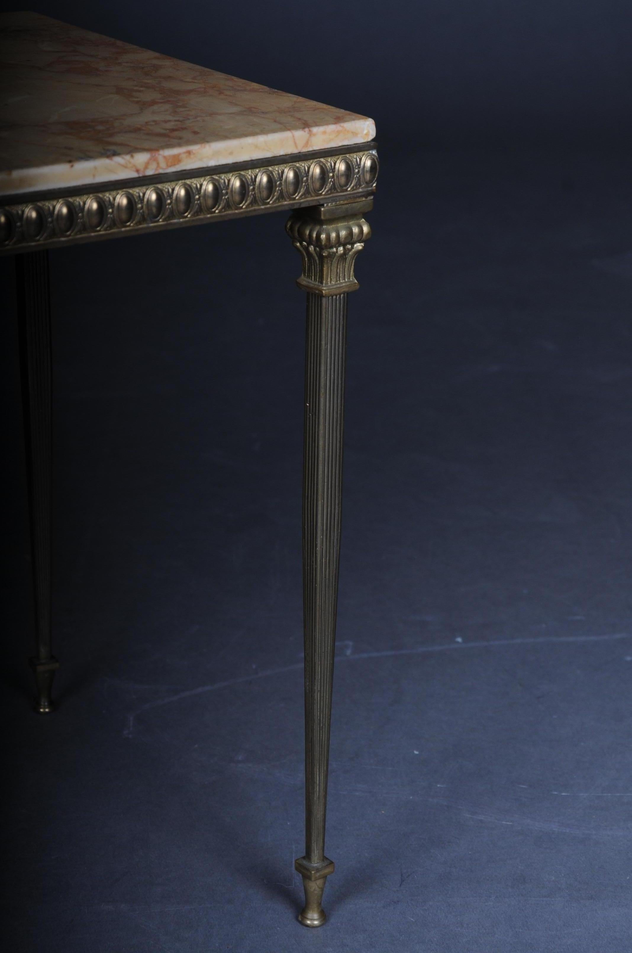 20th Century Delicate Louis XVI Side Table, Brass For Sale 1