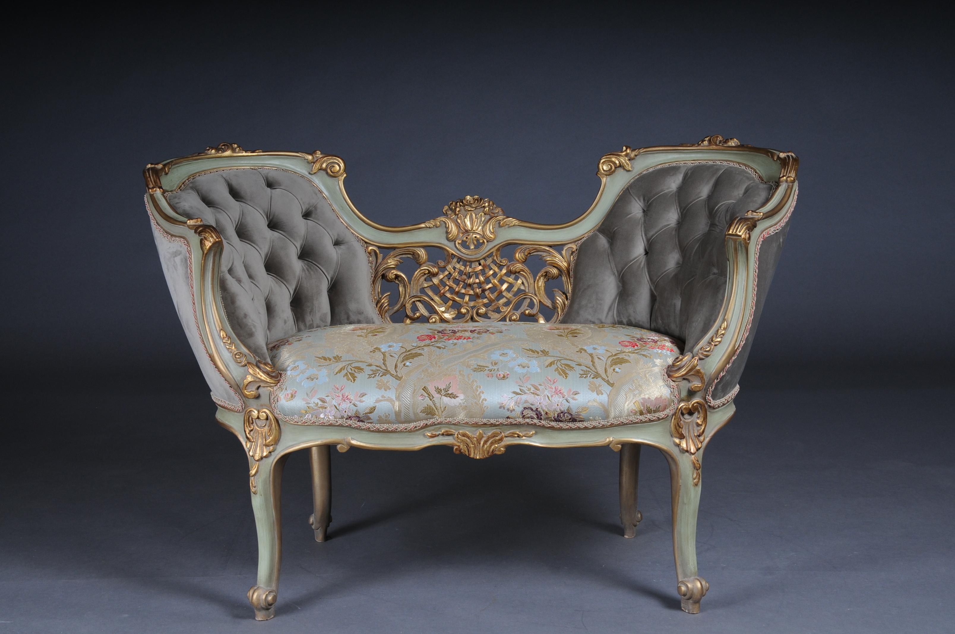 20th Century Delightful Elegant French Sofa/Bench/Canapee Louis XV In Good Condition In Berlin, DE