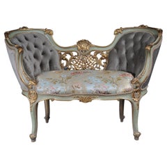 20th Century Delightful Elegant French Sofa/Bench/Canapee Louis XV