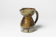 20th Century Design Ceramic Pitcher by Benoist Favre 1970 Handmade La Borne