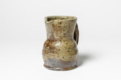 20th Century Design Ceramic Pitcher by Benoist Favre French Decoration, 1970