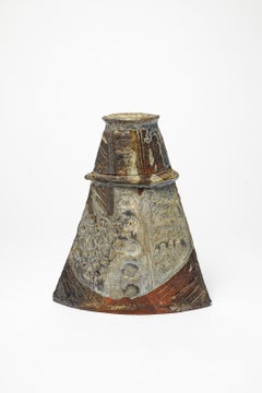 20. Jahrhundert Design Keramikvase von Jacques Laroussinie La Borne 1980 Holzbrand
