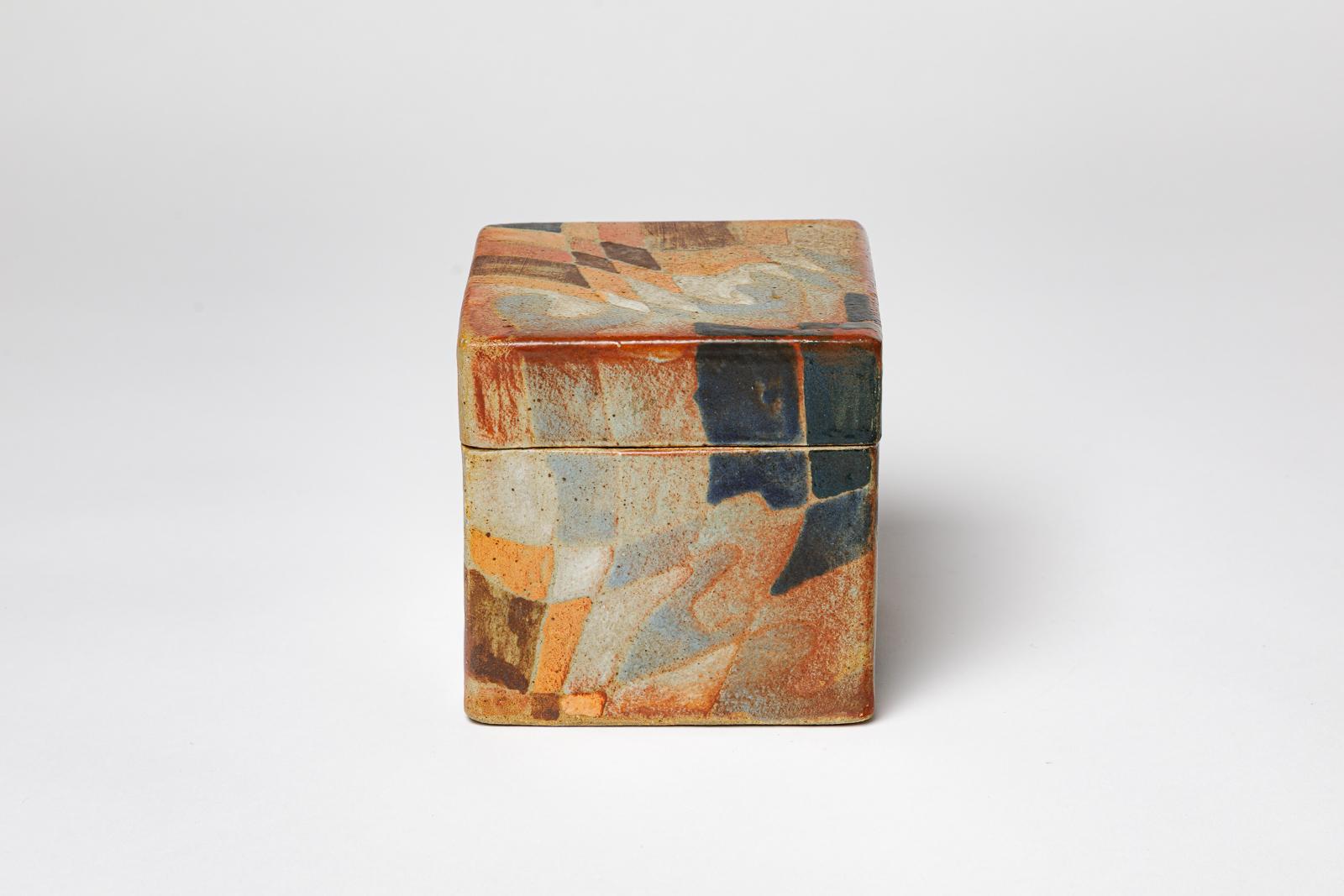20ième siècle Boîte à bijoux ou décorative design du 20ème siècle par Charnaux La Borne 1980 en vente