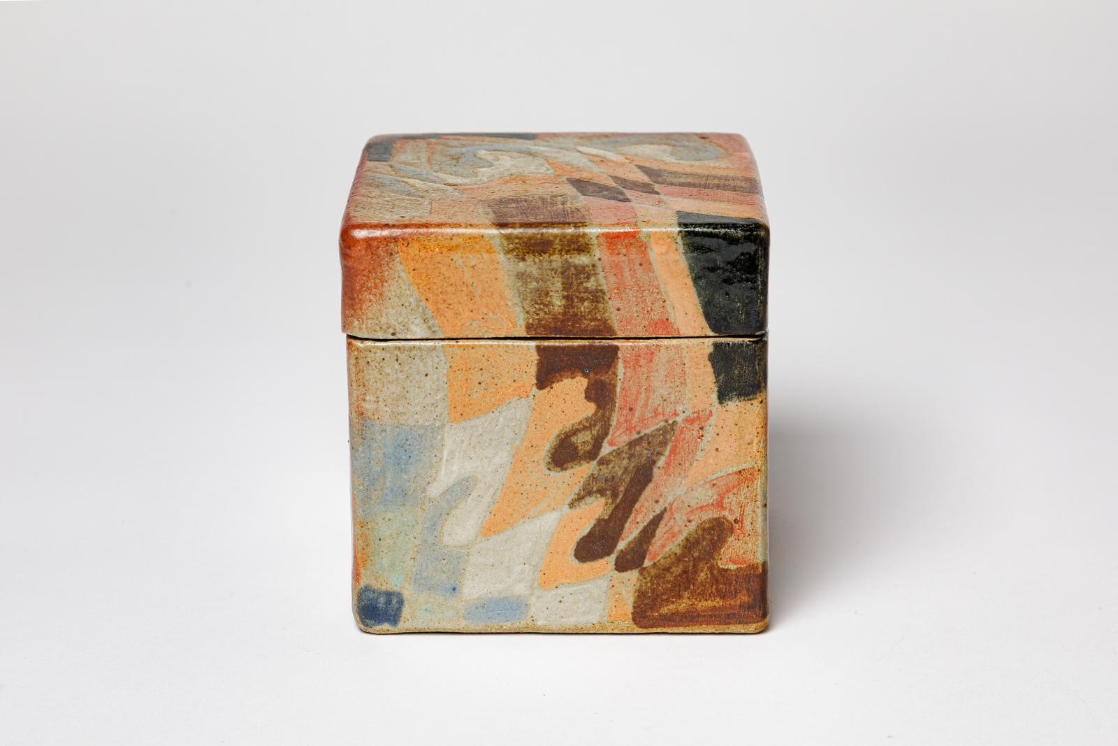 Boîte à bijoux ou décorative design du 20ème siècle par Charnaux La Borne 1980 en vente 2