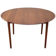 Table de salle à manger design du XXe siècle en teck de Peter Hvidt pour Søborg, années 1950