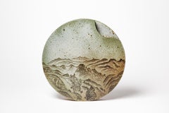 20th Century Design Large Stoneware Ceramic Vase by Pierre Devie Forest Decor