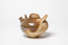 Diseño del siglo XX Jarra o tetera de cerámica Nadia Pasquer La Borne circa 1970