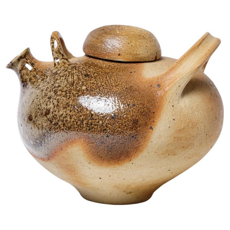 20th Century Design Nadia Pasquer Ceramic Tea Pot or Pitcher La Borne circa 1970 For Sale