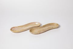 20th Century Design Pair of Ceramics Plates or Vide Poche by Le Triskel, 1950