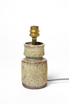 20th century design scandinavian green ceramic table lamp 1960