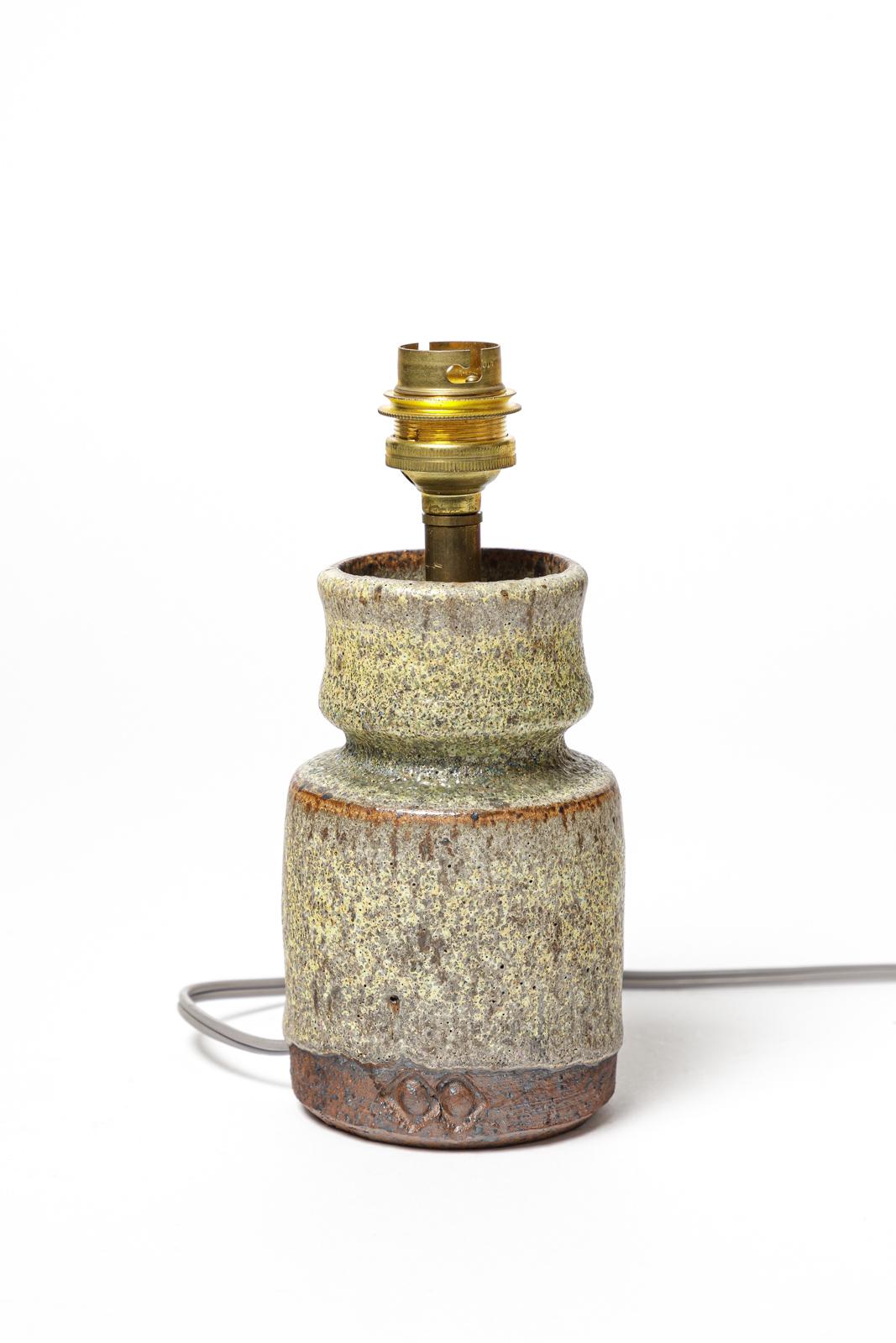 20 century DESIGN skandinavische grüne Keramik-Tischlampe 1960 (Skandinavisch) im Angebot