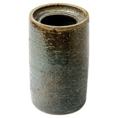 20th Century Design Stoneware Ceramic Cylinder by Bernard Prigent La Borne, 1970