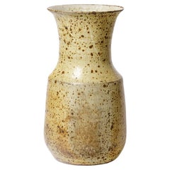 20th Century Design Stoneware Ceramic Vase by Gustave Tiffoche, circa 1970