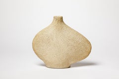 20th century design white ceramic vase free form abstract circa 1960