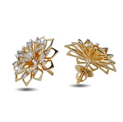 20th Century Designer Sun-Flower Earrings