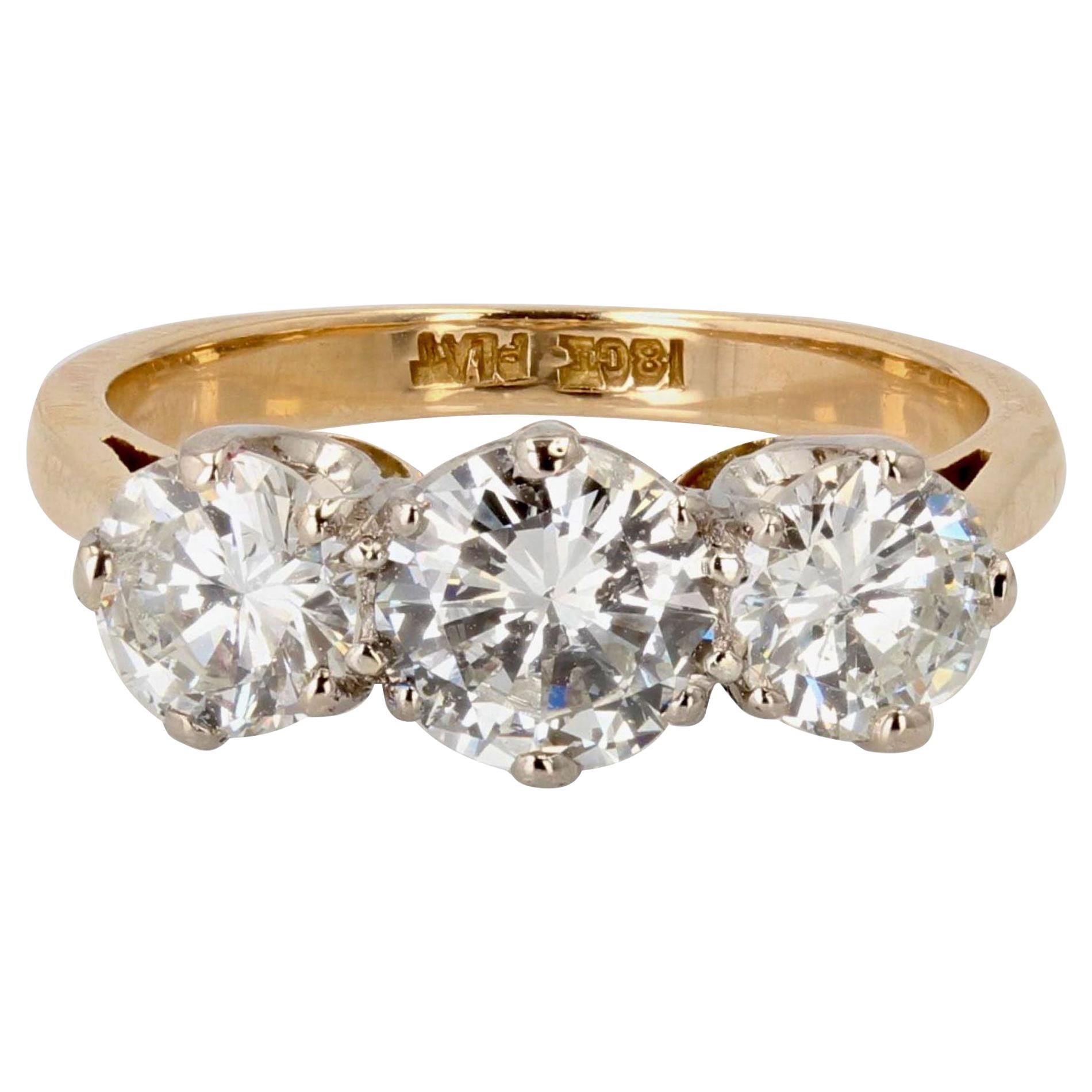 20th Century Diamonds 18 Karat Yellow Gold Garter Ring