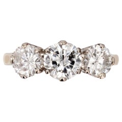 20th Century Diamonds 18 Karat Yellow Gold Garter Ring