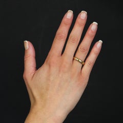 20th Century Diamonds 18 Karat Yellow Gold Wedding Ring